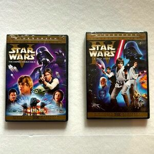 Star Wars episode 4 and 5 widescreen Limited edition DVDs with bonus discs